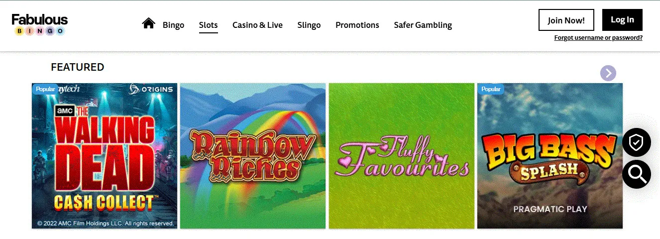 Fabulous Bingo slot games