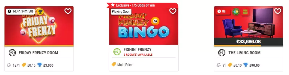 Ladbrokes Bingo bingo rooms