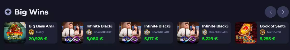 Big wins at Jokabet Casino