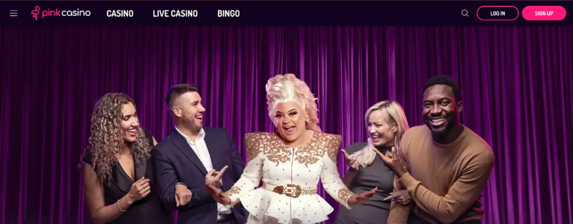 Pink Casino website redesign