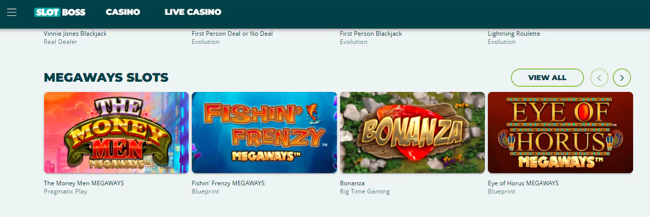 Slot Boss Megaways slots