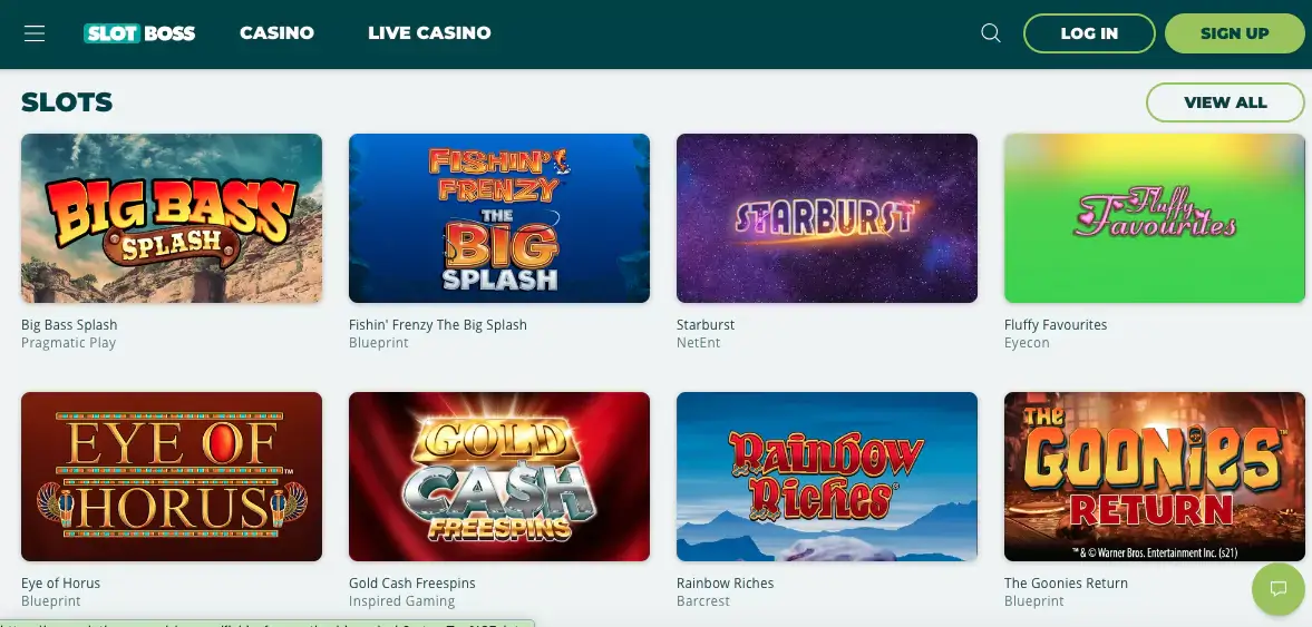 Slot Boss Slot games