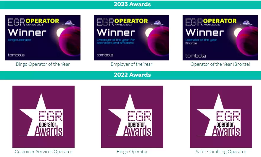 Tombola awards