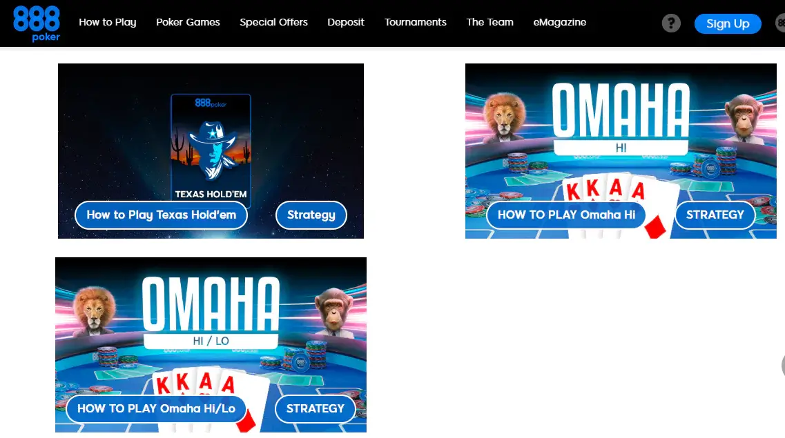 888poker poker games